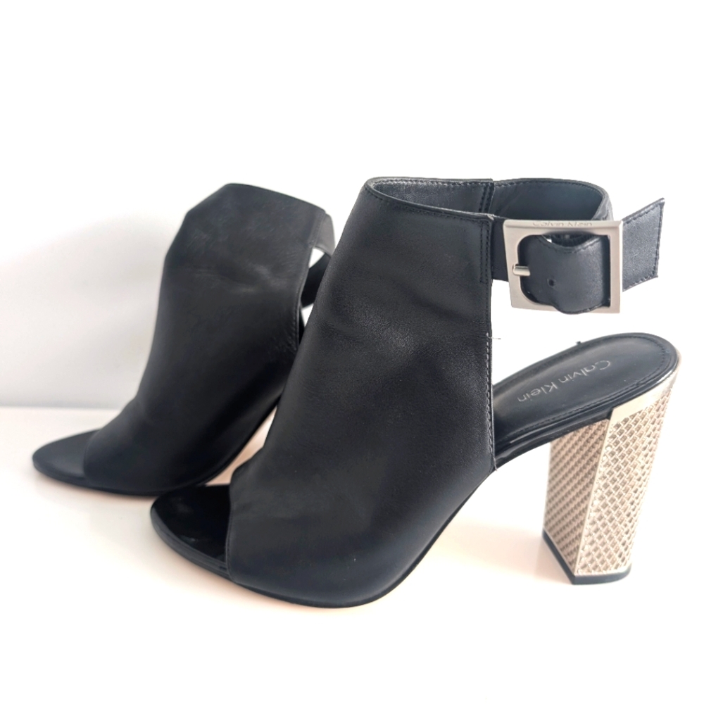 Calvin Klein Black Women's Heeled Sandals